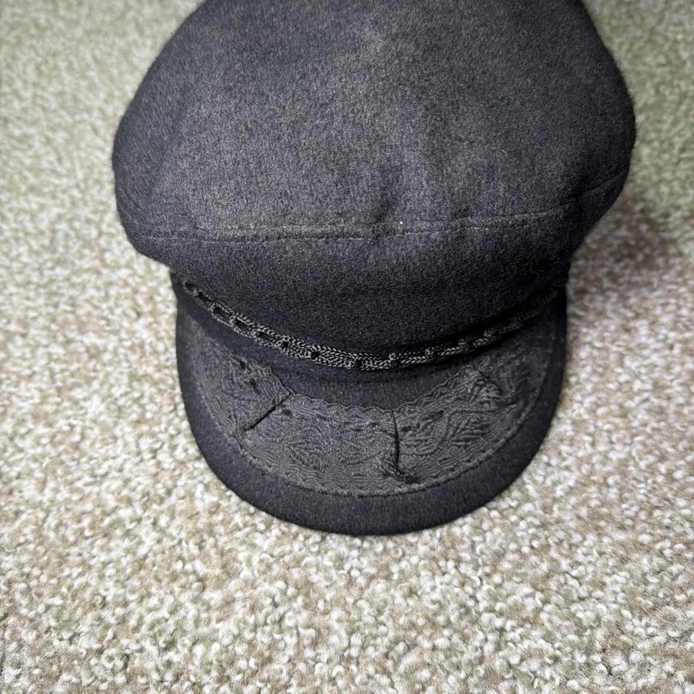 Vintage Greek Fisherman Hat 22' Made In Greece Wool New Old Stock Medium